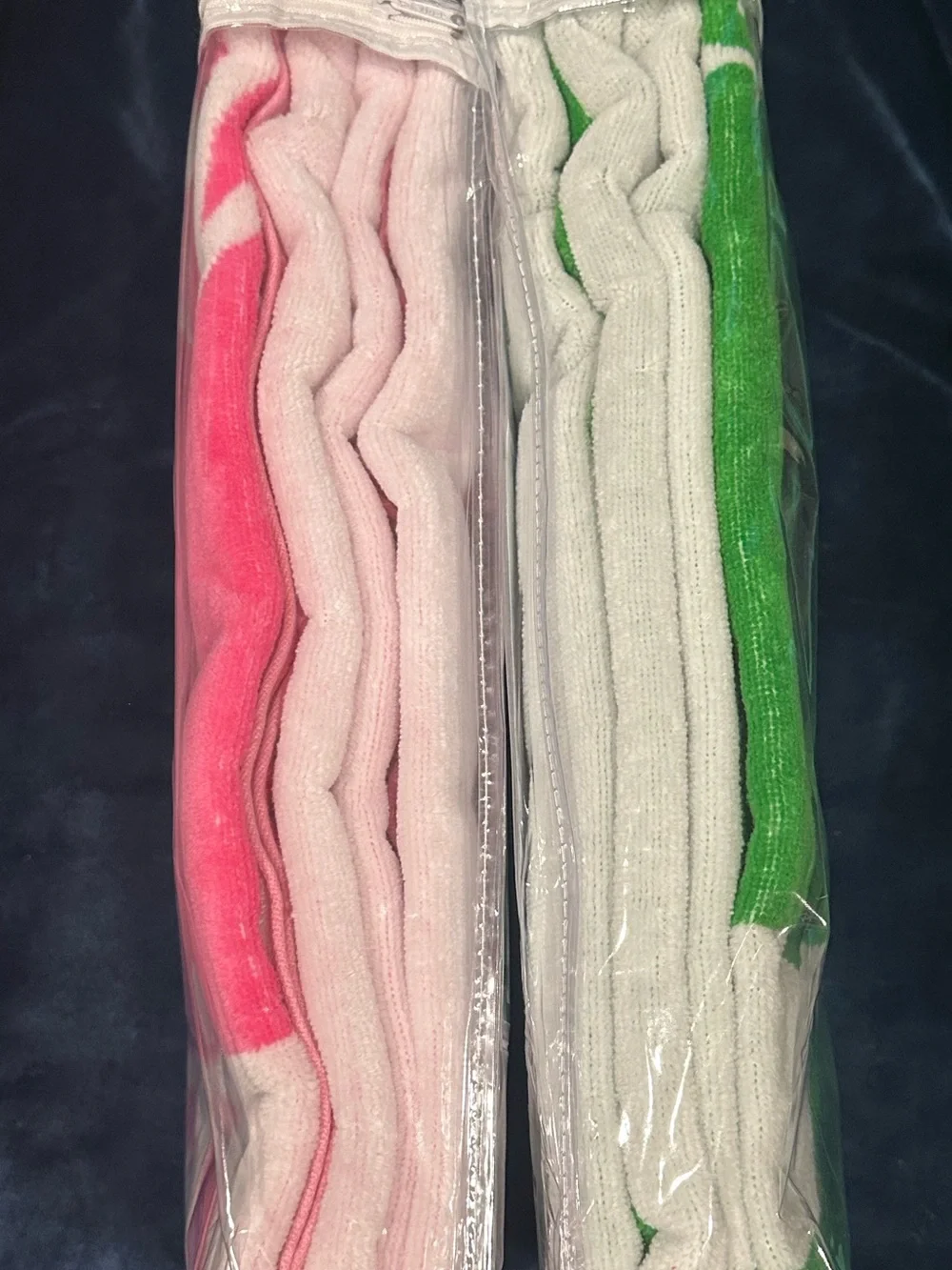 Masters Pink and Green Striped Beach Towels